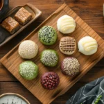 Platter of assorted regional Matcha Pan variations